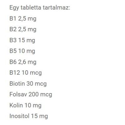 JutaVit - Complex Vitamin B + Folic Acid tablet - 60 Tablets