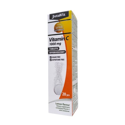 JutaVit - Vitamin C 1000 mg effervescent tablet, Lemon - 20