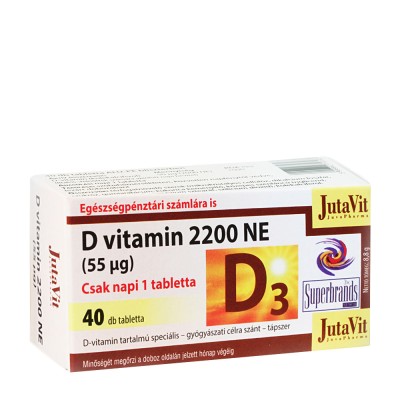 JutaVit - Vitamin D3 2200 IU tablet - 40 Tablets