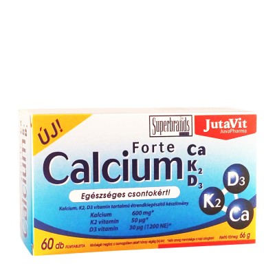 JutaVit - Calcium Forte + Ca/K2/D3 tablet - 60 Tablets