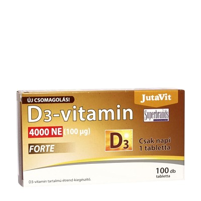 JutaVit - Vitamin D3 4000 IU Forte tablet - 100 Tablets