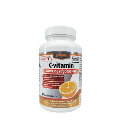 JutaVit - Vitamin C 1000 mg Forte + D3 chewable tablet, Orange