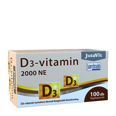JutaVit - Vitamin D3 2000 IU (50μg) - 100 Softgels
