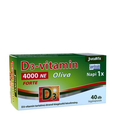 JutaVit - Vitamin D3 4000 IU Forte - 40 Softgels