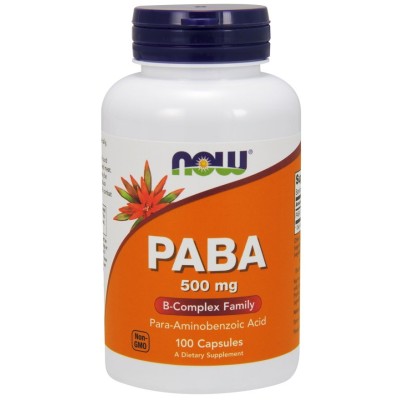 NOW Foods - PABA, 500mg - 100 caps