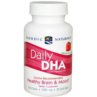 Nordic Naturals - Daily DHA, Strawberry - 30 softgels