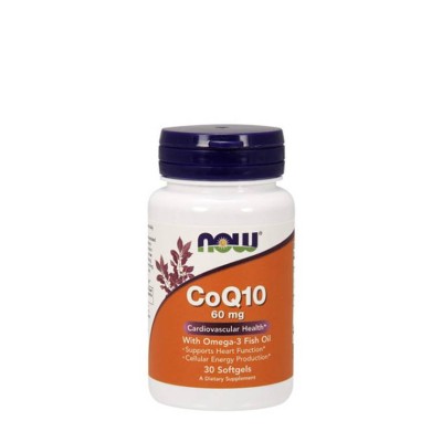 Now Foods - CoQ10 60 mg with Omega 3 Fish Oil