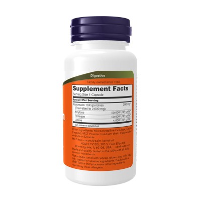 Now Foods - Pancreatin 2000 - Digestive Support