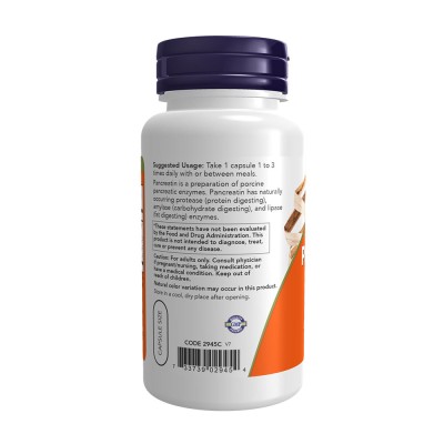 Now Foods - Pancreatin 2000 - Digestive Support
