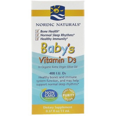 Nordic Naturals - Baby's Vitamin D3, 400 IU - 11 ml.