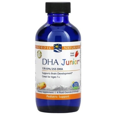 Nordic Naturals - DHA Junior Liquid, Strawberry - 119 ml.