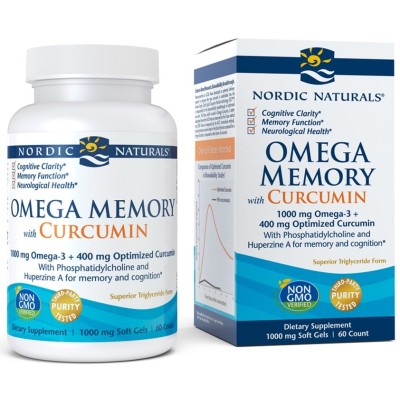 Nordic Naturals - Omega Memory with Curcumin, 1000mg - 60