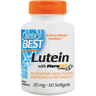 Doctor's Best - Lutein with FloraGLO, 20mg - 60 softgels