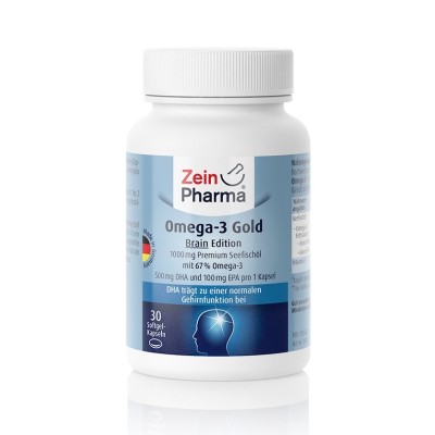 Zein Pharma - Omega-3 Gold - Brain Edition, 1000mg - 30 caps
