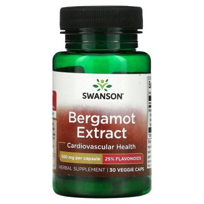 Swanson - Bergamot Extract, 500mg - 30 vcaps