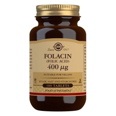 Solgar - Folacin, 400mcg - 100 tablets