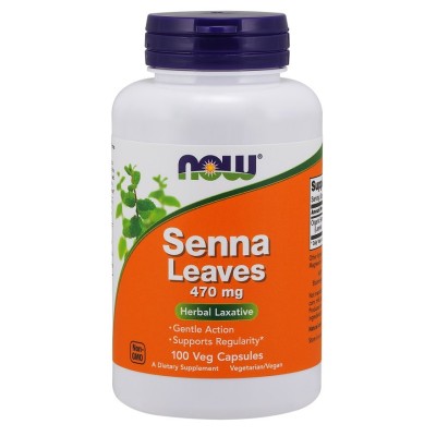 NOW Foods - Senna Leaves, 470mg - 100 vcaps