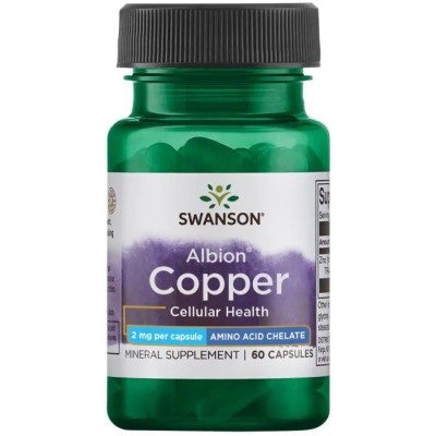 Swanson - Albion Chelated Copper, 2mg - 60 caps