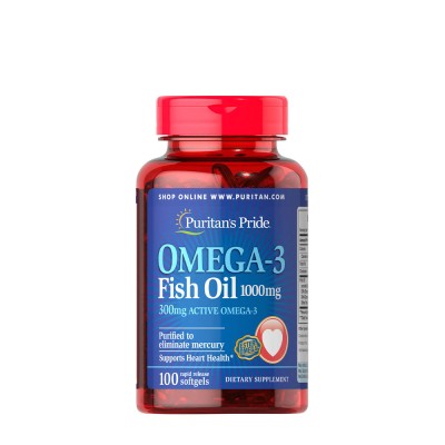 Puritan's Pride - Omega-3 Fish Oil 1000 mg (300 mg Active