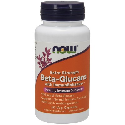 NOW Foods - Beta-Glucans with ImmunEnhancer, Extra Strength -