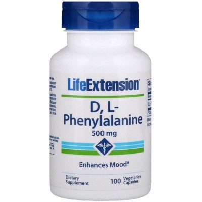 Life Extension - D L-Phenylalanine, 500mg - 100 vcaps