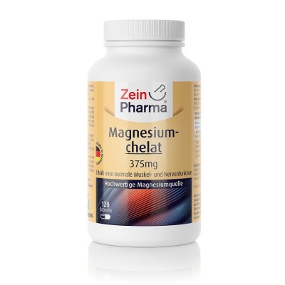 Zein Pharma - Magnesium Chelate, 375mg - 120 caps