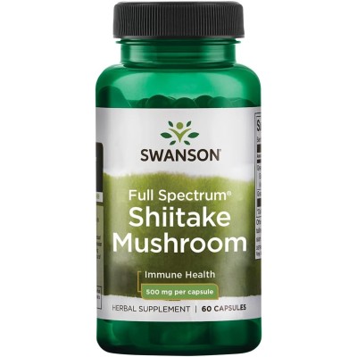 Swanson - Shiitake Mushroom, 500mg - 60 caps