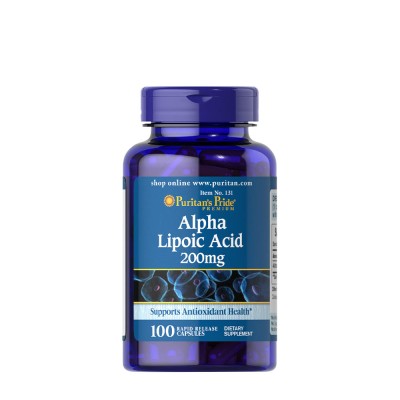 Puritan's Pride - Alpha Lipoic Acid 200 mg - 100 Capsules