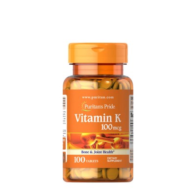 Puritan's Pride - Vitamin K 100 mcg - 100 Tablets