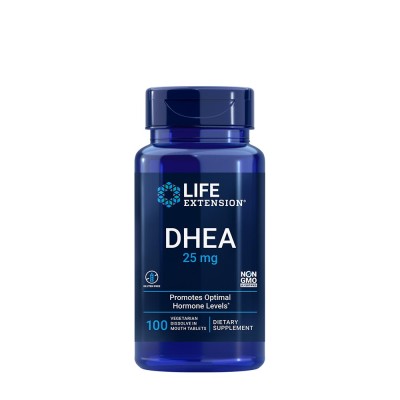 Life Extension - DHEA 25 mg - Dissolve-in-mouth tablets - 100 Tablets