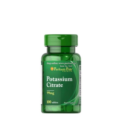 Puritan's Pride - Potassium Citrate 99 mg - 100 Tablets