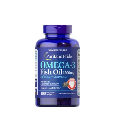 Puritan's Pride - Omega-3 Fish Oil 1200MG - 100 Softgels