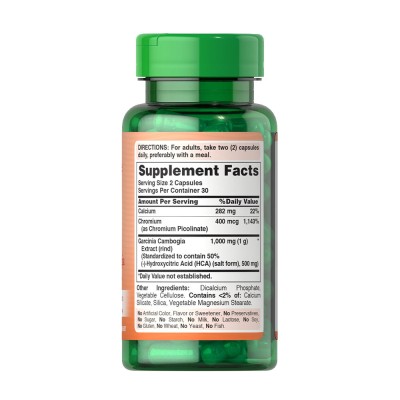 Puritan's Pride - Garcinia Cambogia 500 mg - 60 Veg Capsules