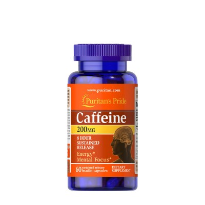 Puritan's Pride - Caffeine 200 mg 8-Hour Sustained Release - 60