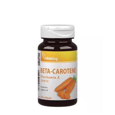 Vitaking - Beta-Carotine Provitamin-A – 25,000 IU - 100 Softgels