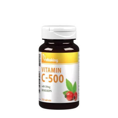 Vitaking - Vitamin C-500 with Rosehips - 100 Tablets