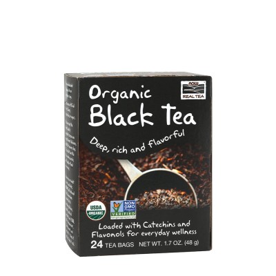 Now Foods - Black Tea, Organic - 24 Tea Bags