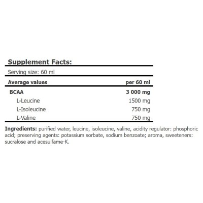 Amix - BCAA 3000 Shot, Forest Fruit - 20 x 60 ml