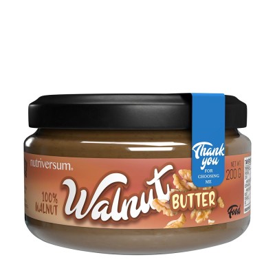Nutriversum - 100% Walnut Butter - Creamy - FOOD, Walnut - 200 g