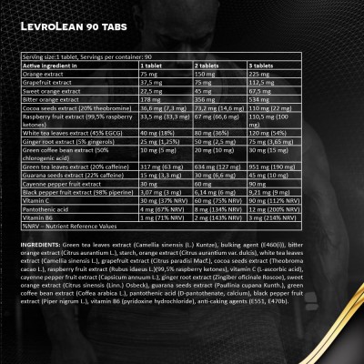 Kevin Levrone - Levro Lean - 90 Tablets