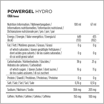 Powerbar - Powergel Hydro, Cola - 67 ml