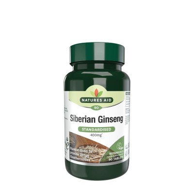 Natures Aid - Siberian Ginseng Standardised 400 mg - 90 Tablets