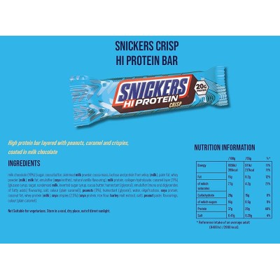 Mars - Snickers High Protein Crisp Bar - 1 Bar