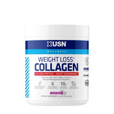USN - Weight Loss Collagen, Mixed Berry - 420 g