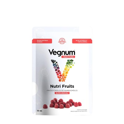 Vegnum - Nutri Fruits with Living Flora, Red Berry - 30 Gummies