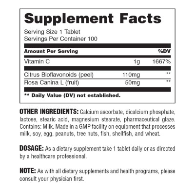 Universal Nutrition - Vitamin C Buffered - 100 Tablets
