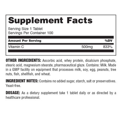 Universal Nutrition - Vitamin C Formula - 100 Tablets