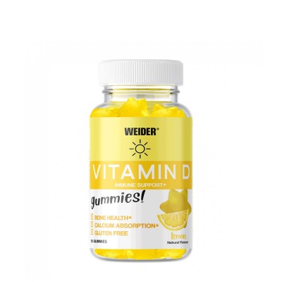 Weider - Vitamin D Gummies, Lemon - 50 Gummies