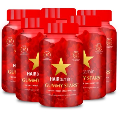 6 x HAIRtamin - Gummy Stars™