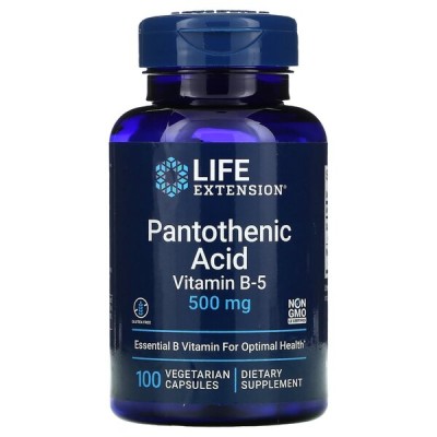 Life Extension - Pantothenic Acid (Vitamin B-5), 500mg - 100